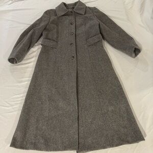 Sears Gray Wool Coat with Satin Lining